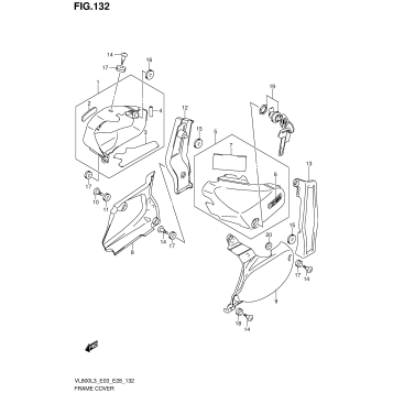FRAME COVER (VL800L3 E03)