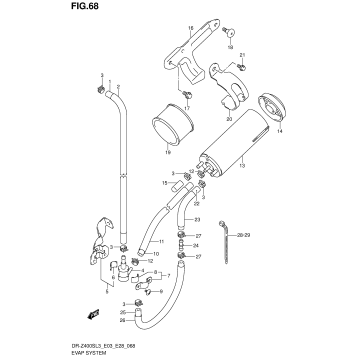 EVAP SYSTEM (DR-Z400SL3 E33)