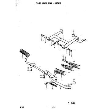 CENTER STAND - FOOTREST