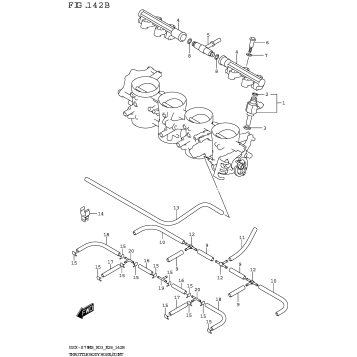 THROTTLE BODY HOSE/JOINT (E33)