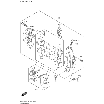 FRONT CALIPER (VZR1800)