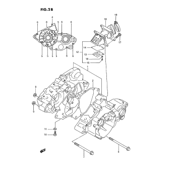 CRANKCASE (MODEL L/M/N/P/R/S)
