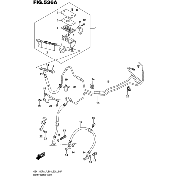 FRONT BRAKE HOSE (GSX1300RAL7 E03)