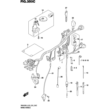 WIRING HARNESS (DR650SEL9 E33)