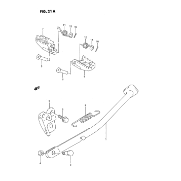 STAND - FOOTREST (MODEL P/R/S/T)