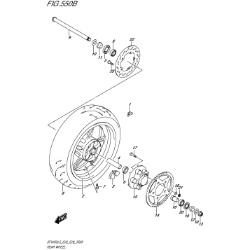 REAR WHEEL (SFV650L5 E28)