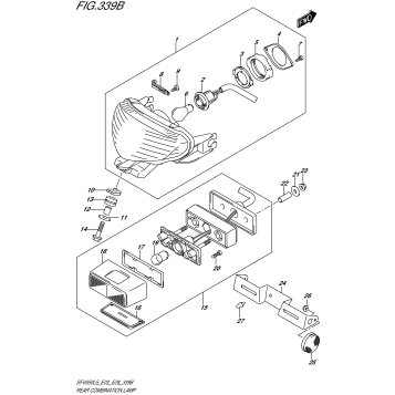 REAR COMBINATION LAMP (SFV650L5 E28)