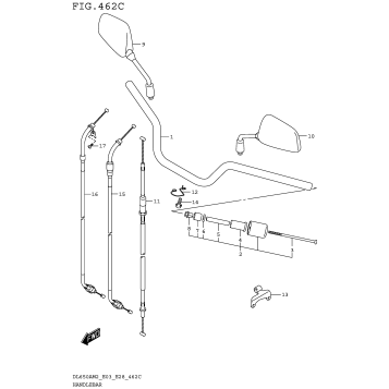 HANDLEBAR (DL650AM2 E28)