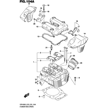 CYLINDER HEAD (FRONT) (VZR1800L9 E28)