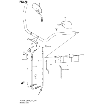 HANDLEBAR (VL800BL4 E28)