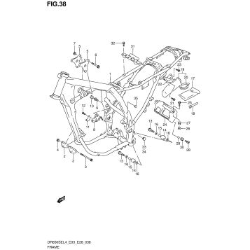 FRAME (DR650SEL4 E33)