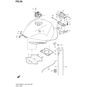 FUEL TANK (GSX1300RAL4 E03)