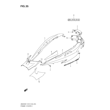 FRAME COVER (MODEL K7/K8)