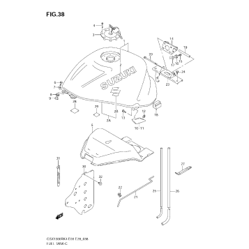 FUEL TANK (MODEL K4)