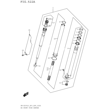 RH FRONT FORK DAMPER