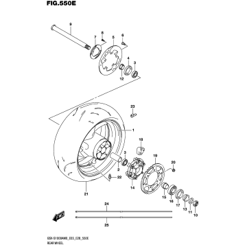 REAR WHEEL (GSX-S1000ZA)