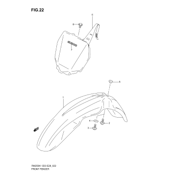 FRONT FENDER (MODEL K1/K2/K3)