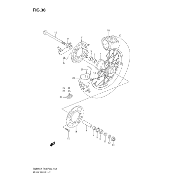 REAR WHEEL (RM85K7/K8)