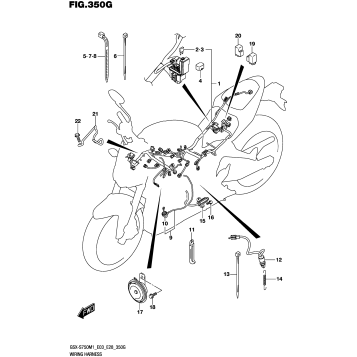 WIRING HARNESS (GSX-S750,GSX-S750Z:E33)