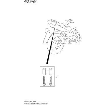HOOK SET PILLION HANDLE (OPTIONAL)