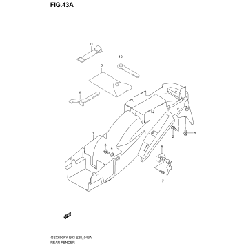 REAR FENDER (MODEL K3)