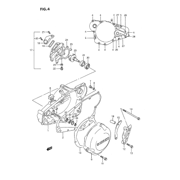 CRANKCASE COVER (MODEL K)