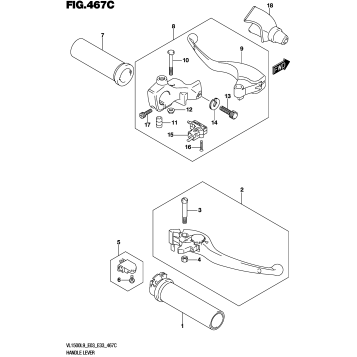 HANDLE LEVER (VL1500TL9 E03)