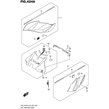 FUEL TANK SIDE COVER