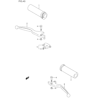 HANDLE LEVER (MODEL N/P/R)