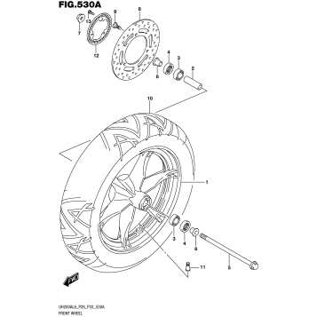 FRONT WHEEL (UH200AL6 P28)