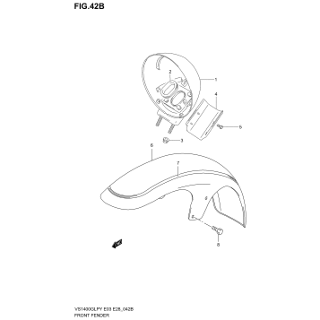 FRONT FENDER (MODEL Y/K1/K2/K3)