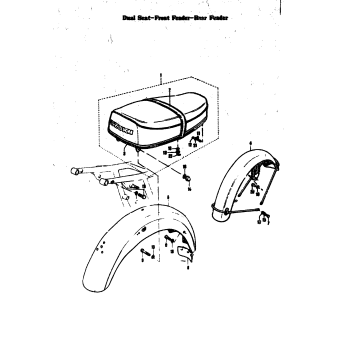 DUAL SEAT-FRONT FENDER-REAR FENDER