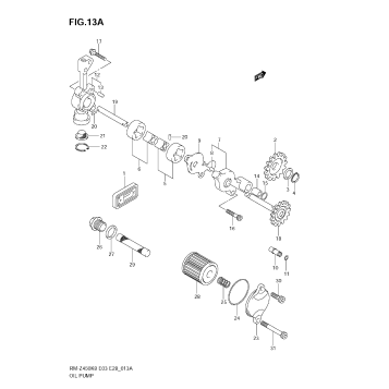OIL PUMP (RM-Z450 L1)
