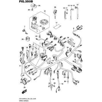WIRING HARNESS (GSX1300RAL5 E28)
