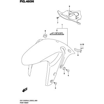 FRONT FENDER (GSX-S1000FZAL9 E28)