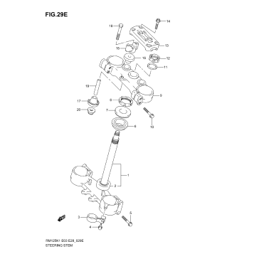 STEERING STEM (MODEL K6)