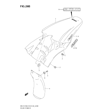 REAR FENDER (MODEL K7)