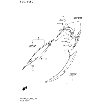 FRAME COVER (SV650AM4 E28)