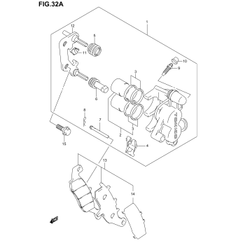 FRONT CALIPER (MODEL K5/K6)