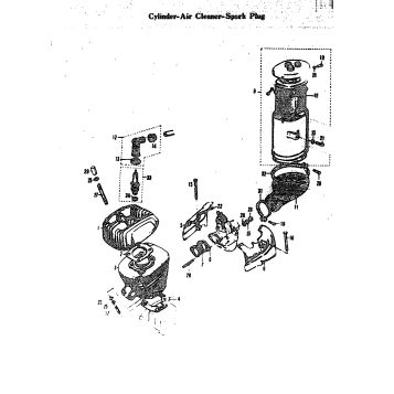 CYLINDER-AIR CLEANER-SPARK PLUG