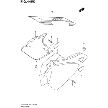 FRAME COVER (DR-Z400SL6 E33)