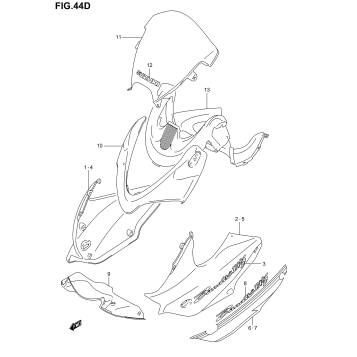 COWLING BODY (GSF1200SK5/SZK5)