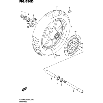 FRONT WHEEL (VL1500TL9 E33)