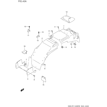 REAR FENDER (MODEL S/T/V/W)