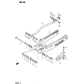 REAR SWINGING ARM (MODEL D)
