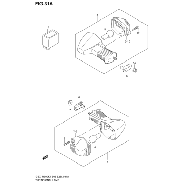 TURN SIGNAL LAMP (MODEL K2/K3)