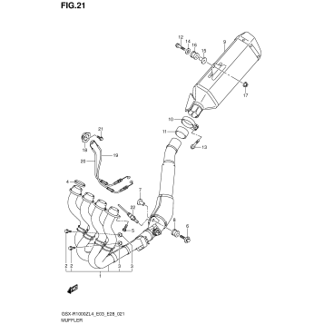 MUFFLER (GSX-R1000ZL4 E33)