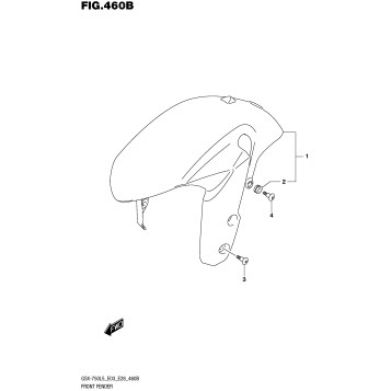 FRONT FENDER (GSX-R750L5 E28)