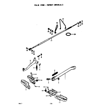 STAND -  FOOTREST (RM125A