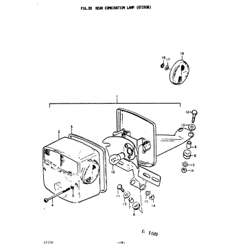 REAR COMBINATION LAMP (GT250B)